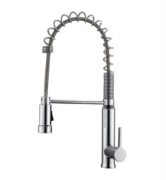 Barclay KFS422-L1 Shallot 20 1/8" Deck Mounted Metal Lever Handle Pre Rinse Kitchen Faucet