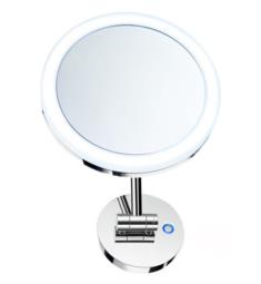 Smedbo FK485EP Outline 7 7/8" Wall Mount Shaving and Make-Up Mirror with Dual LED Light in Polished Chrome