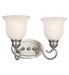 Kichler 45902NIL18 Tanglewood 2 Light 14 3/4" Wall Mount LED Satin Etched Bath Light in Brushed Nickel