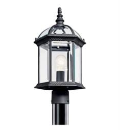 Kichler 49187L18 Barrie 1 Light 9 3/4" Floor Mount LED Clear Beveled Glass Outdoor Post Lantern