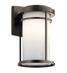 Kichler 49687L18 Toman 1 Light 8" LED Satin Etched Glass Outdoor Wall Light