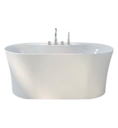 Fleurco BAL5831-18 Aria Alto Petite 58" Freestanding Acrylic Double Ended Soaker Bathtub in White