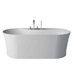 Fleurco BAL6731-18 Aria Alto Grande 67" Freestanding Acrylic Double Ended Soaker Bathtub in White