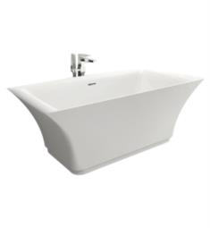 Fleurco BBR6631-18 Aria Bravura 66" Freestanding Acrylic Double Ended Soaker Bathtub in White