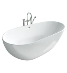 Fleurco BBU6733-18 Aria Burletta 66 7/8" Freestanding Acrylic Slipper Soaker Bathtub in White