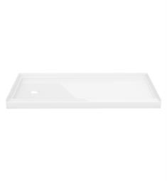 Fleurco ABT6032-18-3 60" In-Line Acrylic Shower Base with 3 Integrated Tiling Flanges in White