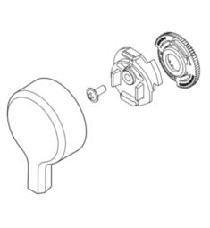 Delta RP91920 Pivotal 1" Temperature Knob and Cover for 17 Series Shower Trim
