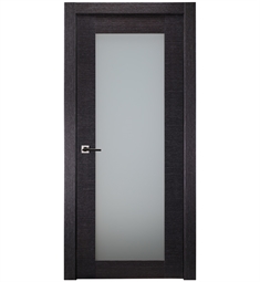 Belldinni AV207-BA Avanti 207 Interior Door in Black Apricot Finish with Frosted Glass