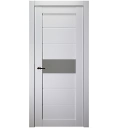 Belldinni EDNAG-BN Edna Vetro Interior Door in Bianco Noble Finish with Frosted Glass