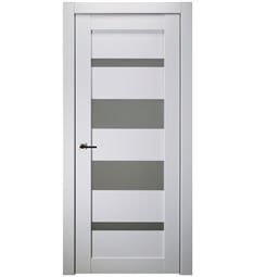 Belldinni MIRG-BN Mirella Vetro Interior Door in Bianco Noble Finish with Frosted Glass