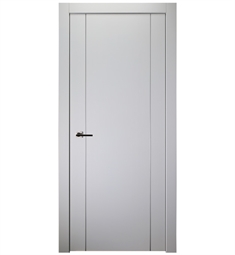 Belldinni PALL2U-BN Palladio 2U Interior Door in Bianco Noble Finish with Aluminum Moldings