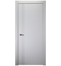 Belldinni PALL2V-BN Palladio 2V Interior Door in Bianco Noble Finish with Aluminum Moldings