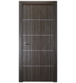 Belldinni PALL4H-GO Palladio 4H Interior Door in Gray Oak Finish with Aluminum Moldings
