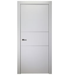Belldinni SP2H-PW Smart Pro 2H Interior Door in Polar White Finish with Aluminum Moldings