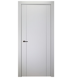 Belldinni SP2U-PW Smart Pro 2U Interior Door in Polar White Finish with Aluminum Moldings