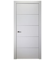 Belldinni SP4H-PW Smart Pro 4H Interior Door in Polar White Finish with Aluminum Moldings
