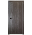 Belldinni UNICA-GO Unica Interior Door in Gray Oak Finish with Aluminum Edges