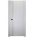 Belldinni UNICA208-BN Unica 2V Interior Door in Bianco Noble Finish with Aluminum Moldings and Aluminum Edges