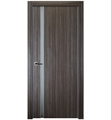 Belldinni UNICA208G-GO Unica 208 Vetro Interior Door in Gray Oak Finish with Aluminum Edges and Frosted Glass