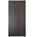 Belldinni UNICA2U-GO Unica 2U Interior Door in Gray Oak Finish with Aluminum Moldings and Aluminum Edges