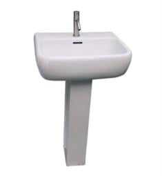Barclay 3-100WH Metropolitan 23 5/8" Single Basin Rectangular Pedestal Bathroom Sink in White