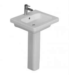 Barclay 3-108WH Resort 25 5/8" Single Basin Rectangular Pedestal Bathroom Sink in White
