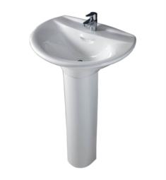 Barclay 3-13WH Venice 25 5/8" Single Basin Pedestal Bathroom Sink in White