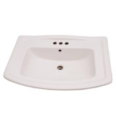 Barclay 3-49WH Washington 30" Single Basin Rectangular Pedestal Bathroom Sink in White