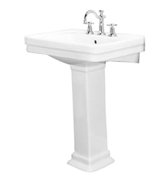 Barclay 3-64 Sussex 550 21 5/8" Single Basin Rectangular Pedestal Bathroom Sink