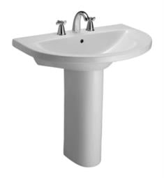 Barclay 3-678WH Jumeirah 32" Single Basin Pedestal Bathroom Sink in White