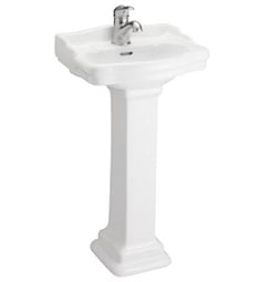 Barclay 3-87 Stanford 460 18 1/8" Single Basin Oval Pedestal Bathroom Sink