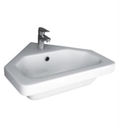 Barclay 4-1091WH Resort 17 3/4" Single Basin Wall Mount Bathroom Sink in White