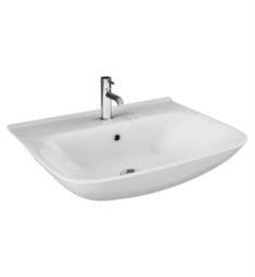 Barclay 4-110WH Eden 17 3/4" Single Basin Wall Mount Rectangular Bathroom Sink in White