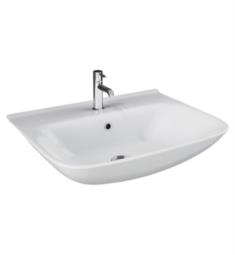 Barclay 4-1WH Eden 22 7/8" Single Basin Wall Mount Rectangular Bathroom Sink in White