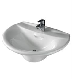 Barclay 4-13WH Venice 25 5/8" Single Basin Wall Mount Bathroom Sink in White
