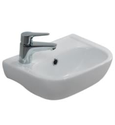 Barclay 4-2000WH Caroline 15" Single Basin Wall Mount Rectangular Bathroom Sink in White