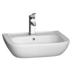 Barclay 4-200WH Caroline 17 3/4" Single Basin Wall Mount Rectangular Bathroom Sink in White
