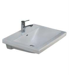 Barclay 4-27WH Mistral 25 5/8" Single Basin Wall Mount Rectangular Bathroom Sink in White