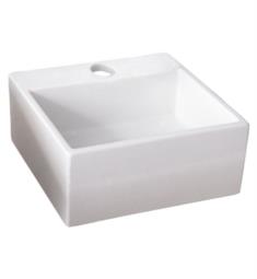 Barclay 4-382WH Mini Nova 12 5/8" Single Basin Wall Mount Square Bathroom Sink in White