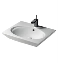 Barclay 4-375WH Opulence 22 7/8" Single Basin Vessel Oval Bathroom Sink in White