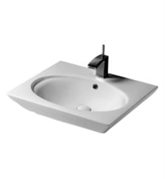 Barclay 4-3WH Opulence 22 7/8" Single Basin Wall Mount Oval Bathroom Sink in White