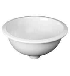 Barclay 4-520WH Emma 15 3/4" Single Basin Drop-In/Undermount Round Bathroom Sink in White