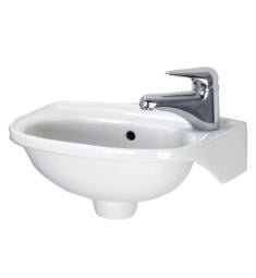 Barclay 4-551 Tina 15 3/4" Single Basin Wall Mount Oval Bathroom Sink