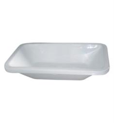 Barclay 4-640WH Santa Fe 22" Single Basin Vessel/Drop-In Rectangular Bathroom Sink in White