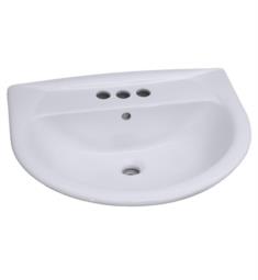 Barclay 4-81WH Karla 17 3/4" Single Basin Wall Mount Bathroom Sink in White