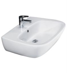 Barclay 4-92WH Elena 19 3/4" Single Basin Wall Mount Rectangular Bathroom Sink in White