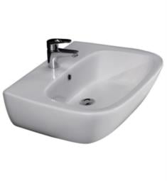 Barclay 4-93WH Elena 23 5/8" Single Basin Wall Mount Rectangular Bathroom Sink in White