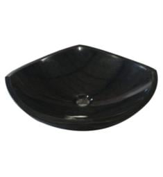 Barclay 7-720GPBL Morse 17 1/4" Single Basin Vessel Curved Square Bathroom Sink in Black Granite