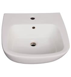 Barclay B-3-14WH Elena 19 3/4" Single Basin Rectangular Bathroom Sink Only