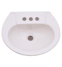 Barclay B-3-202 Hampshire 22 1/2" Single Basin Oval Bathroom Sink Only